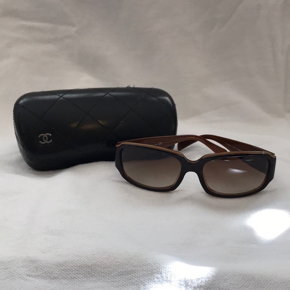 Chanel Square Tortoiseshell Sunglasses